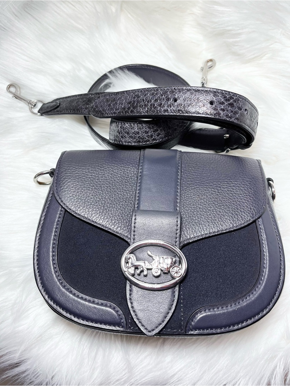 Coach Georgie Saddle Bag Crossbody C6432 - Picture 1 of 8
